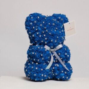 Handmade Bear with Roses and Rhinestones